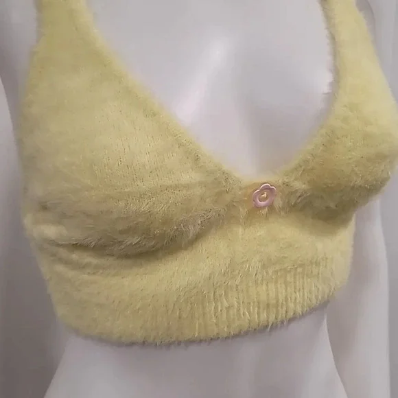 FOR Love & Lemons Fuzzy Sleeveless crop top - Picture 5 of 11